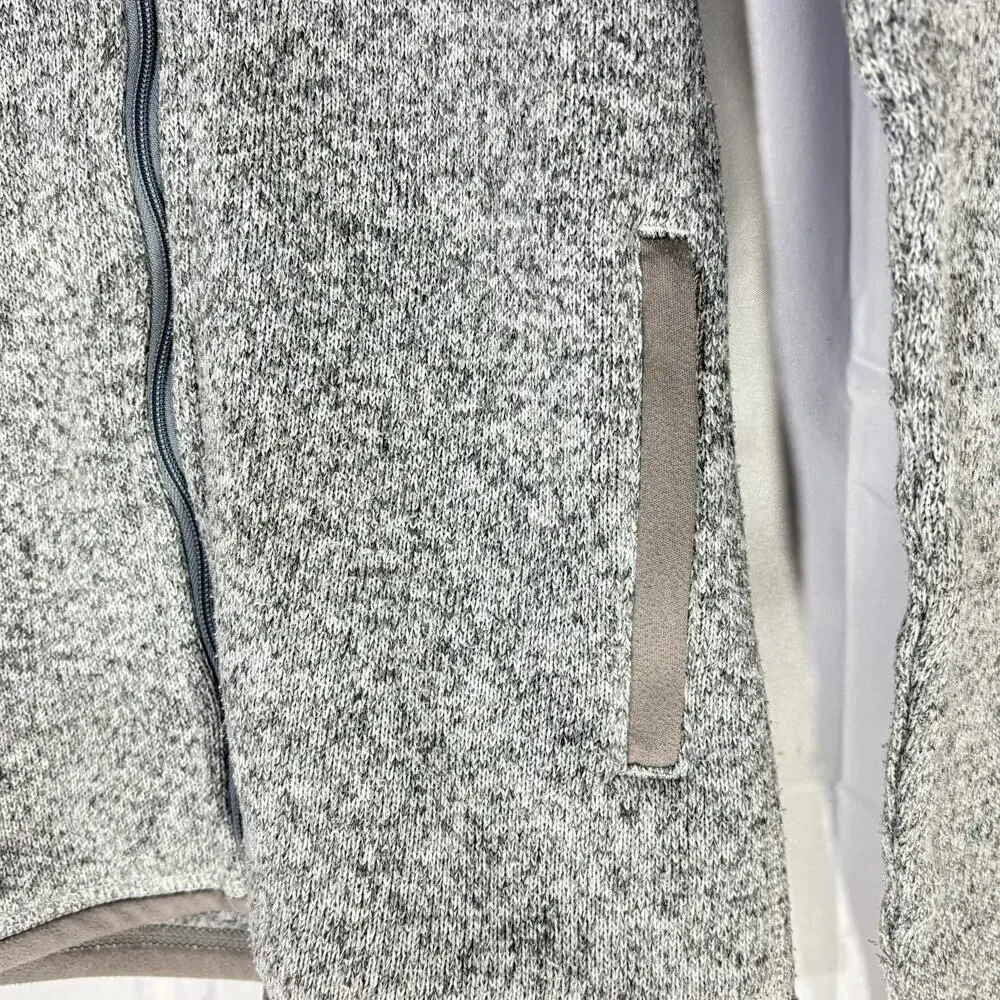 Patagonia Women’s Sweater Fleece Jacket Light Gray XS Full-Zip Outdoor Cozy
